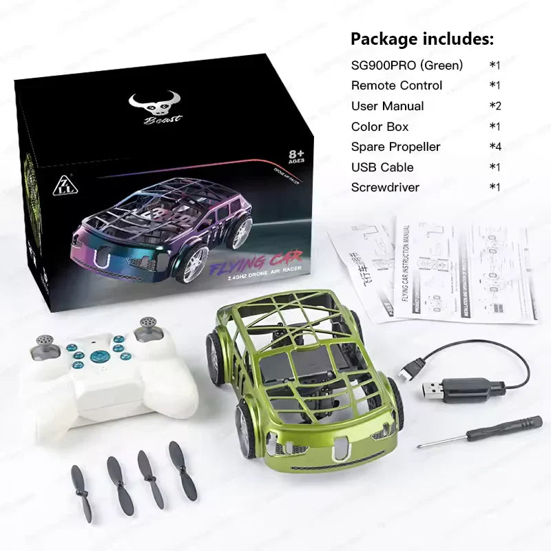 2 in 1 RC Mini Car & Drone With Lights