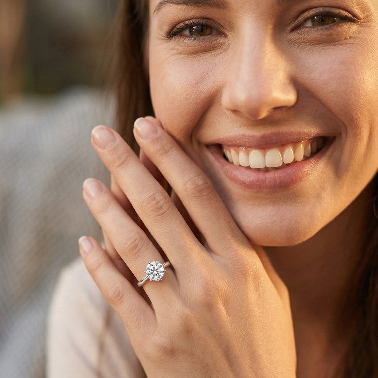 Couple cubic zirconia ( adjustable rings)