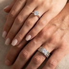 Couple cubic zirconia ( adjustable rings)